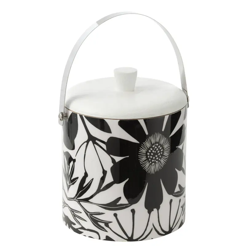 IJsemmer Bloemen Mangohout Zwart/Wit J-Line