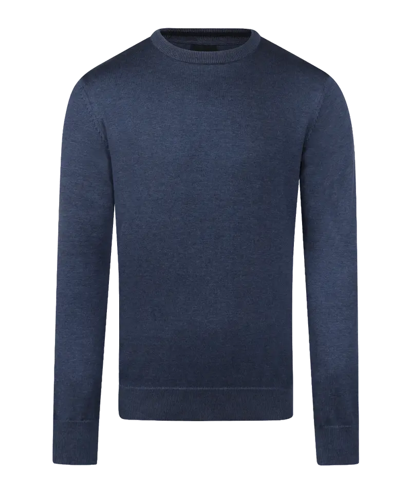 Indigo pullover met crewneck