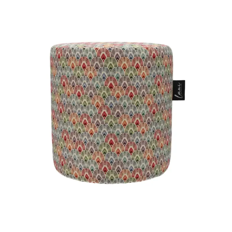 Indoor Pouf Candice Multi Color Ø42x48 - Laui Lounge