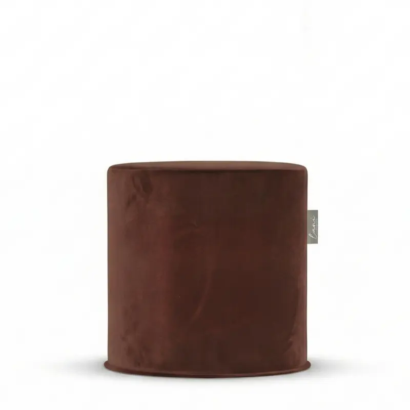 Indoor Pouf Velvet Copper Ø44x46 - Laui Lounge