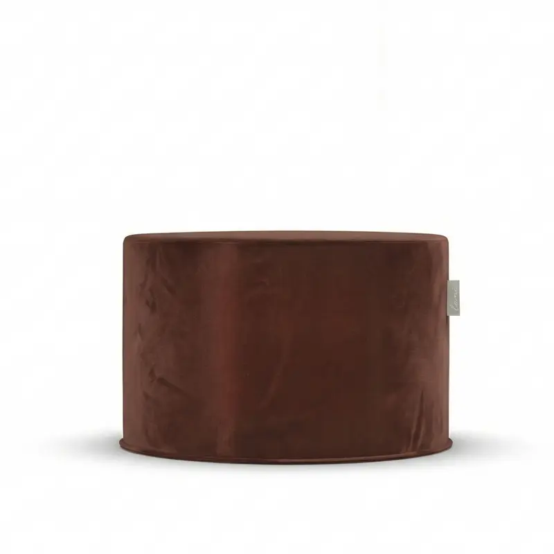 Indoor Pouf Velvet Copper Ø68x35 - Laui Lounge