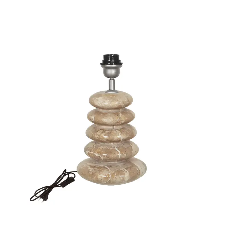 Inisha Tafellampvoet Marmer Beige Gelaagd PTMD
