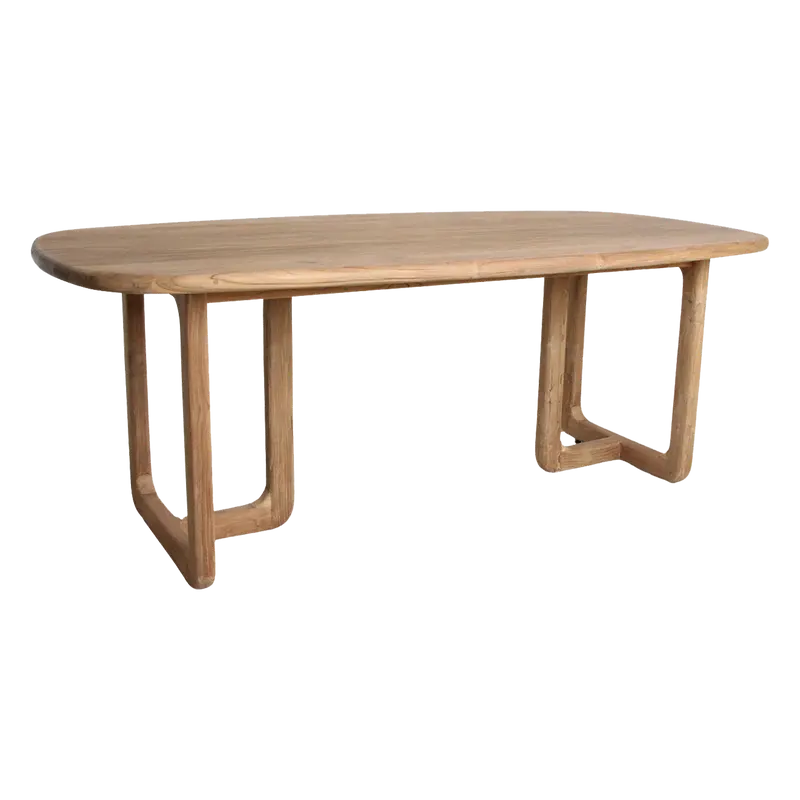 Invierno Eettafel Gerecycled Teakhout 200cm Raw Materials