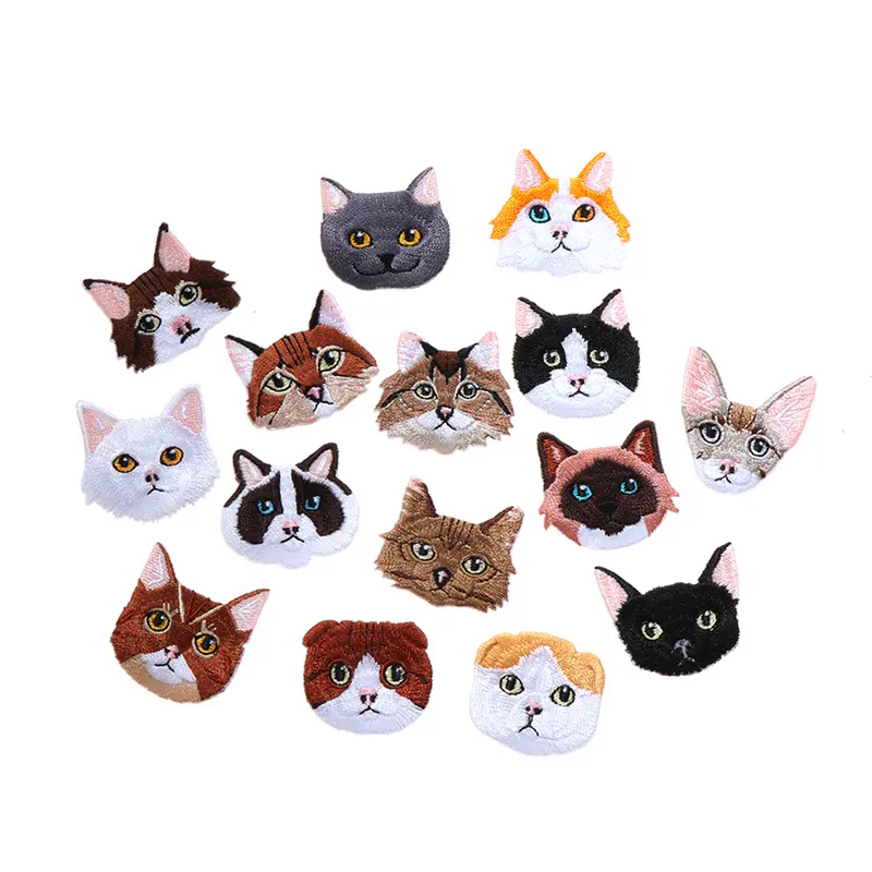 Iron-on Cat Patch (15 designs)