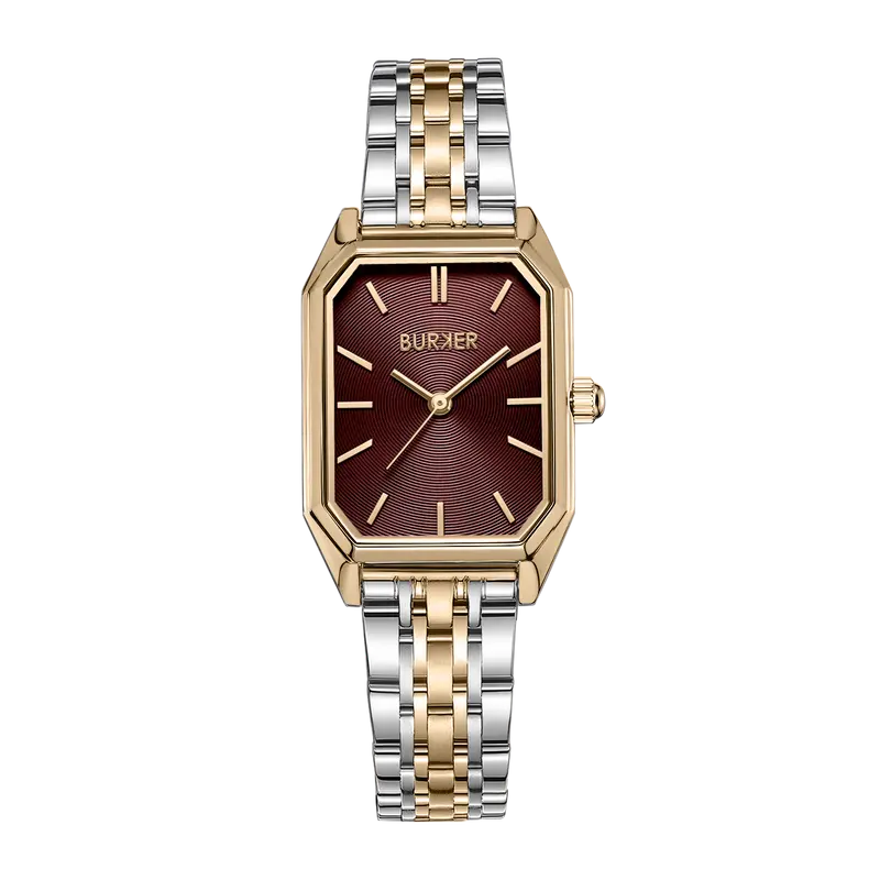 Isabell Gold Silver Burgundy