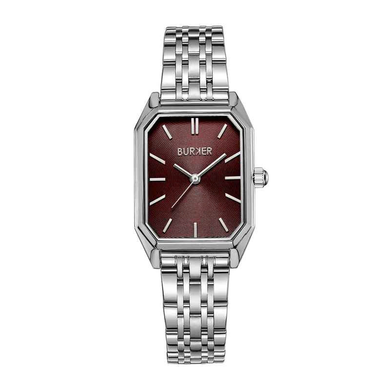 Isabell Silver Burgundy