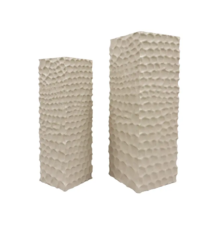 Isaiah Cream mdf Zuil nature design Set van 2 PTMD