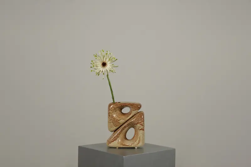 Italian Ceramic Vase by Roberto Rigon for Bertoncello