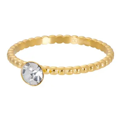iXXXi invulring Ball with Crystal Stone (2MM)