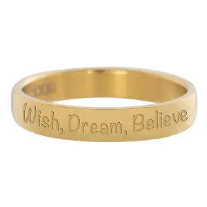 iXXXi invulring Wish Dream, Believe Goud 4mm