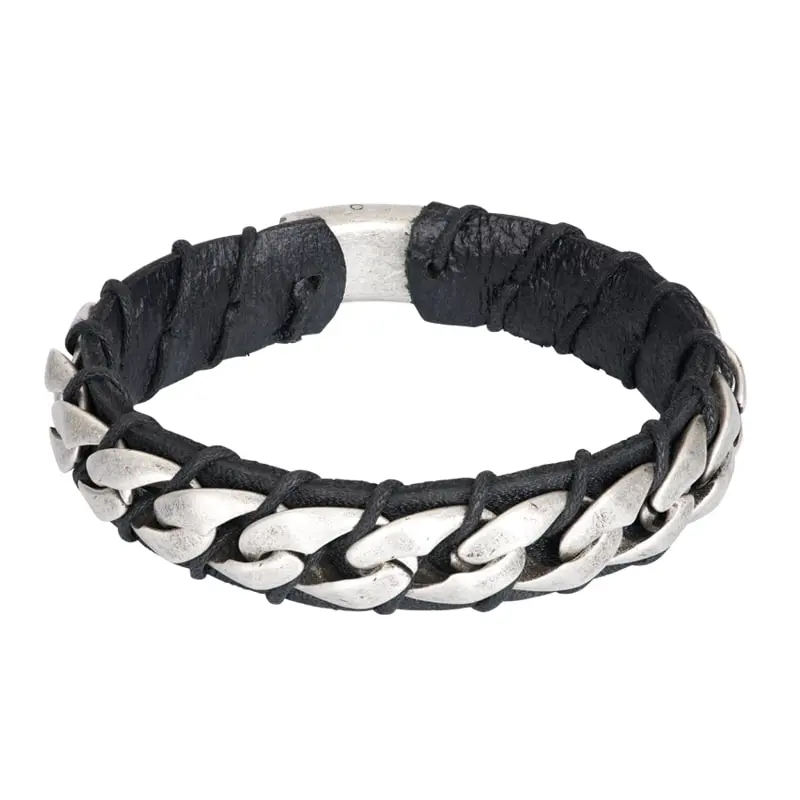 iXXXi Jewelry heren armband Alex Zwart (LENGTE