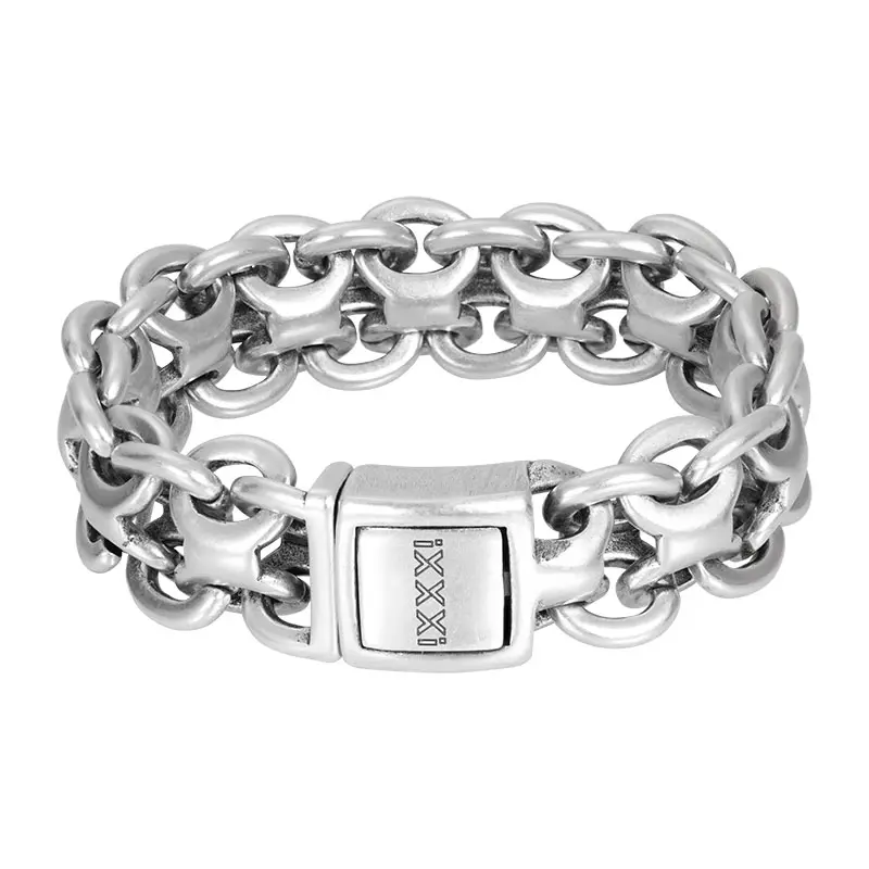 iXXXi Jewelry heren armband Cuba Zilver (LENGTE