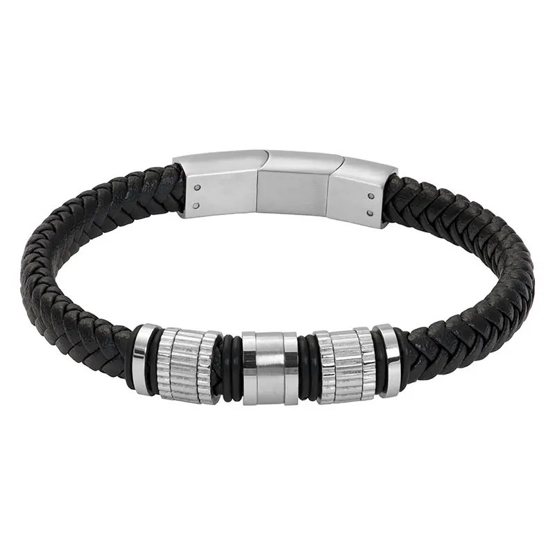 iXXXi Jewelry heren armband Roger Zwart (LENGTE