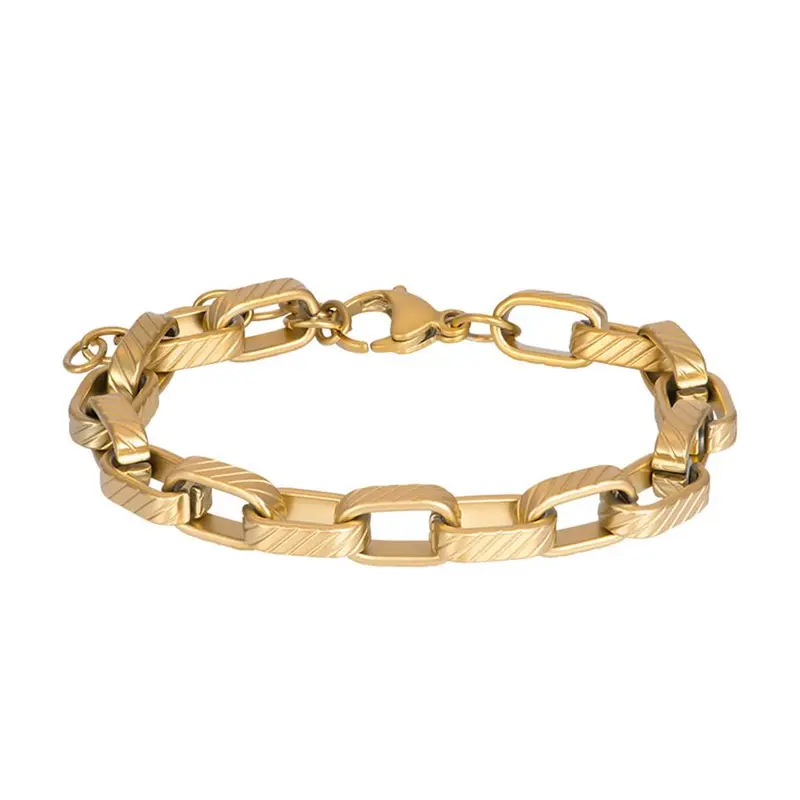 iXXXi Jewelry heren armband Stockholm Mat goud (LENGTE