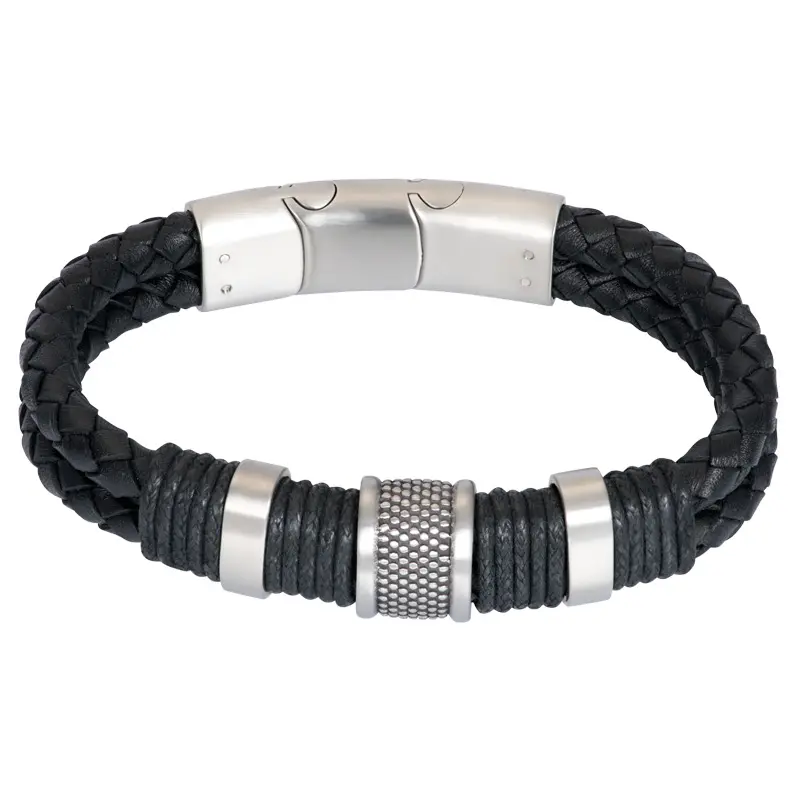 iXXXi Jewelry heren armband William Zwart (LENGTE