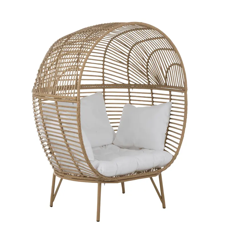 J-Line lounge stoel ovaal staal naturel J-Line