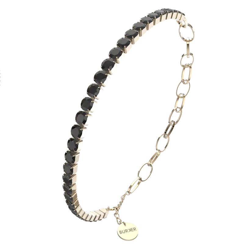 Jade Gold Black Bracelet