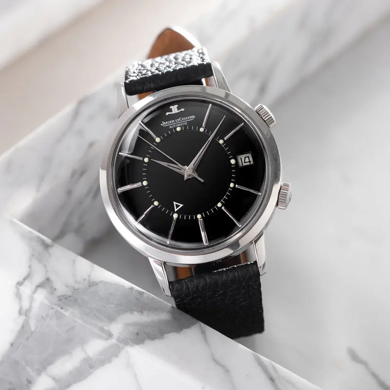Jaeger LeCoultre Memovox Black Dial ref E 855