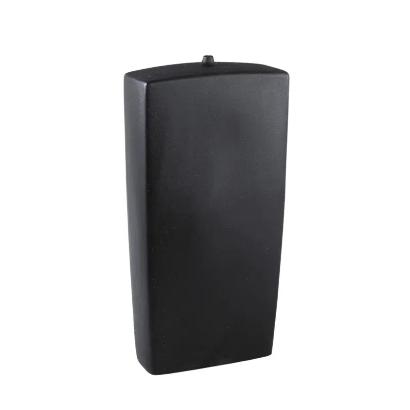 Janettee Black rectangle shaped ceramic bottle L PTMD