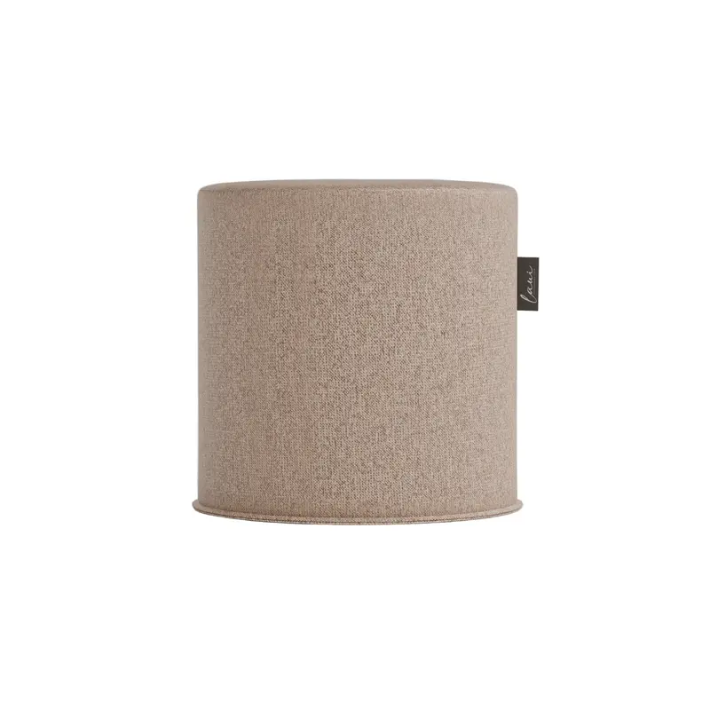 Japandi Round Pouf Ø44 Shitake - Laui Lounge