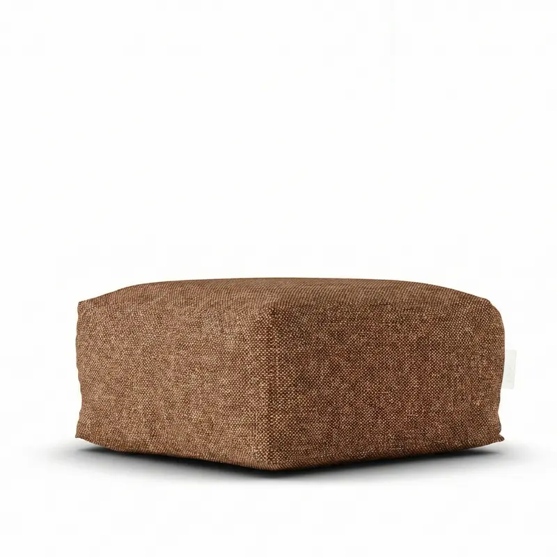 Japandi Square Pouf Hazel - Laui Lounge