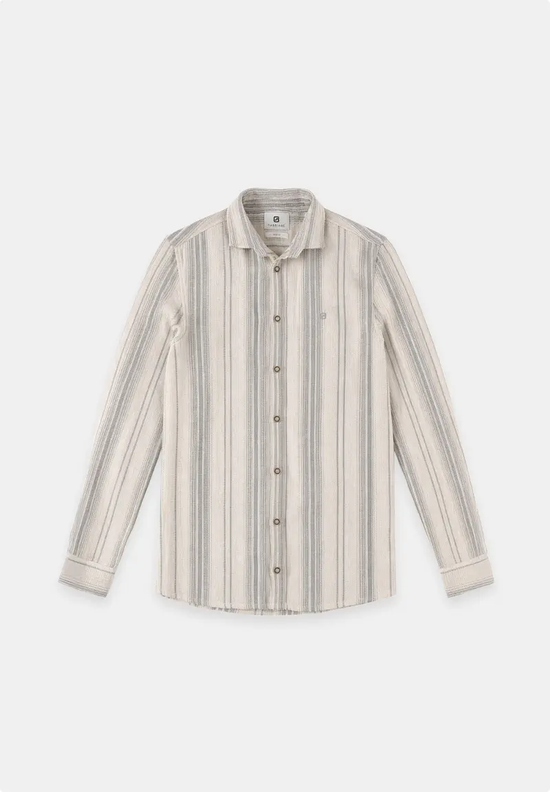 Jens  - Cotton vertical striped shirt