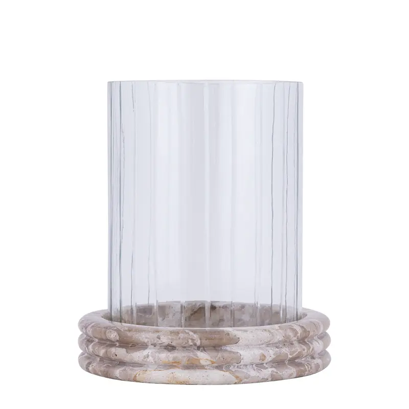 Jolee Clear Marble Stormlight Carved Glas Round L PTMD