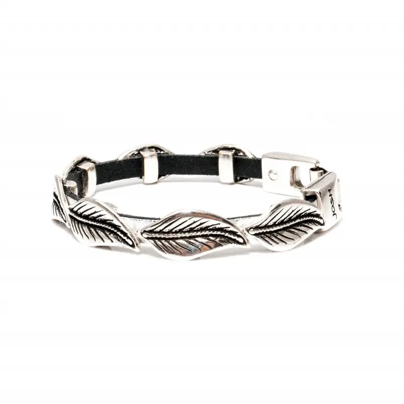 Josh Dames Armband - 4440 Zilver Veertjes (LENGTE 19.5CM)