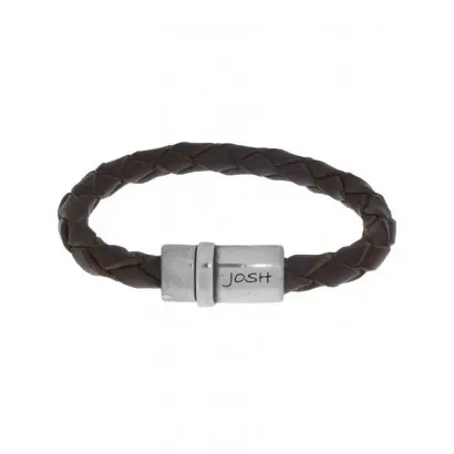 Josh Heren Armband - 9071 Bruin (LENGTE 20.5-22.5CM)