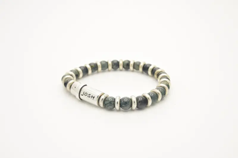 Josh Heren Armband - 9292 groen (LENGTE 21-23CM)