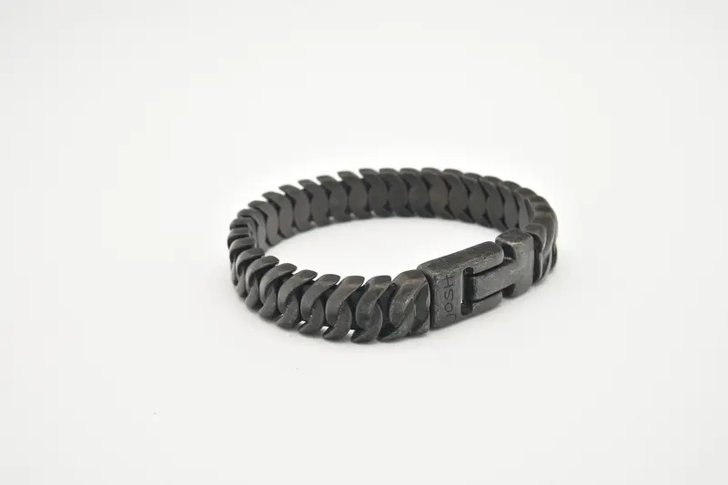JOSH zwart armband 3503-BRA-VB-BLACK (LENGTE