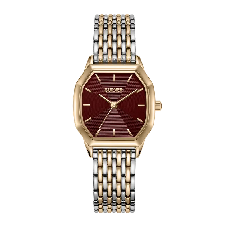 Julia Gold Silver Burgundy