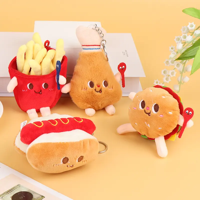 Junk Food Friends Plush Keychain (4 Designs)