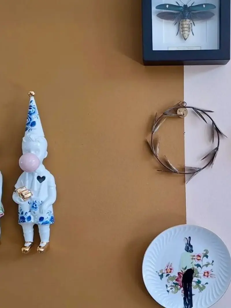 Just hanging around jongen delftsblauw bubblegum Lammers en Lammers