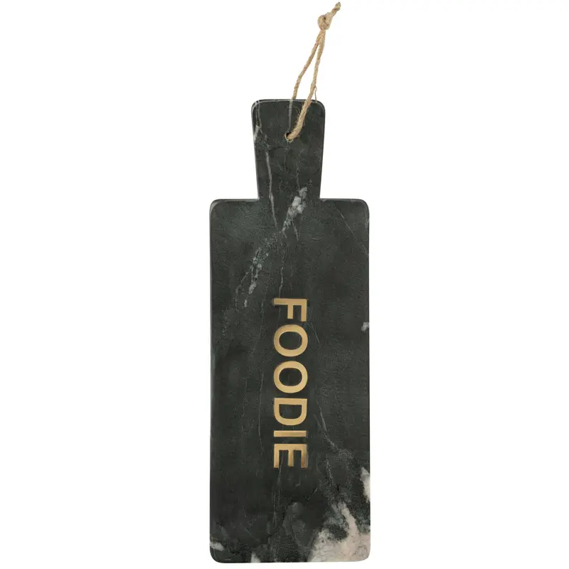 Kaasplank Foodie Rechthoek Marmer Zwart/Goudkleurig Large J-Line