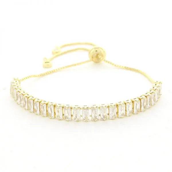 Kalli Armband Langwerpige Witte Stenen 2635 (18cm)