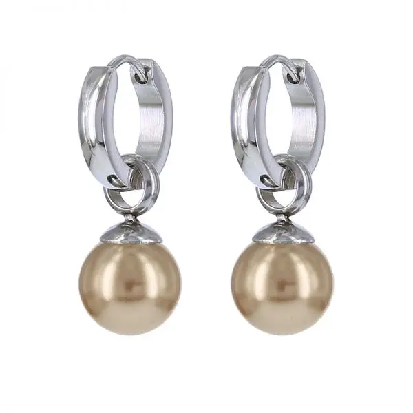 Kalli edelstalen Oorbel Parel (13MM)