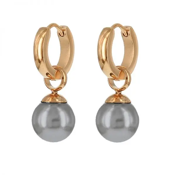 Kalli edelstalen Oorbel Parel (13MM)