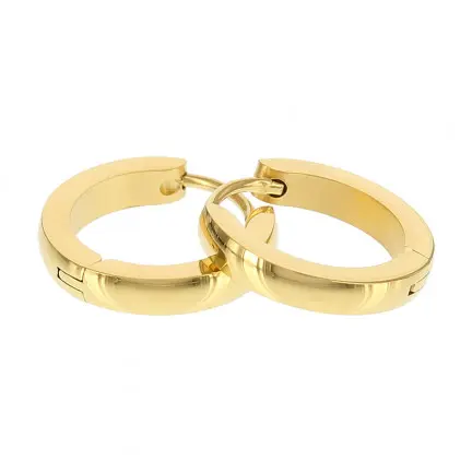 Kalli edelstalen Oorbel shiny rond 1832 (16mm)