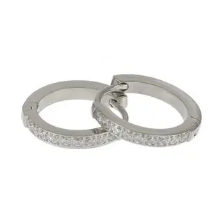 Kalli edelstalen oorringen crystal 1869 (15mm)