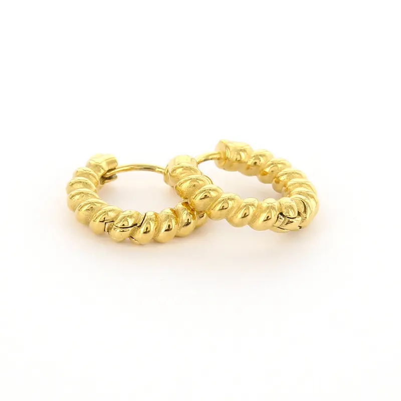 Kalli Oorringen Creool Gevlochten Goud (20mm)