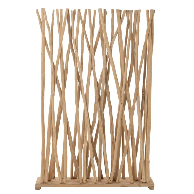 Kamerscherm Teak Hout Naturel J-Line