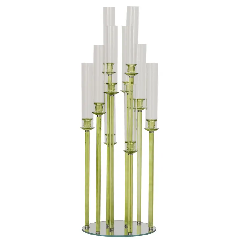 Kandelaar Kristal Groen J-Line