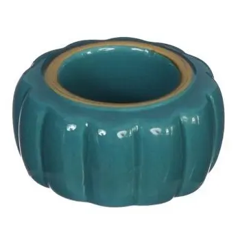 Kandelaar Pouff petrol 5x5x3cm