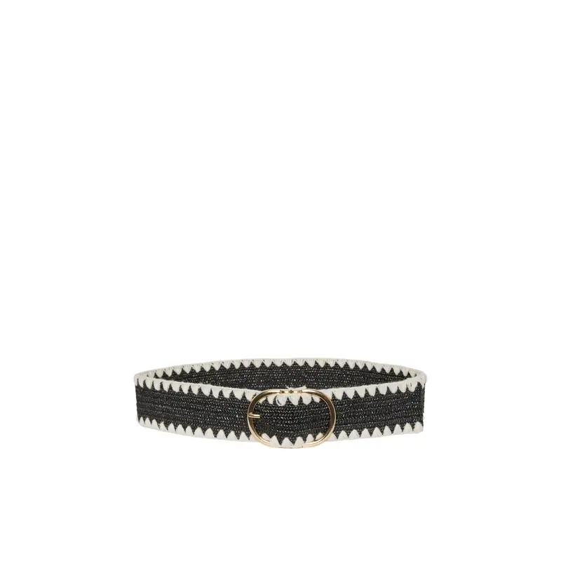 Karisa straw belt black