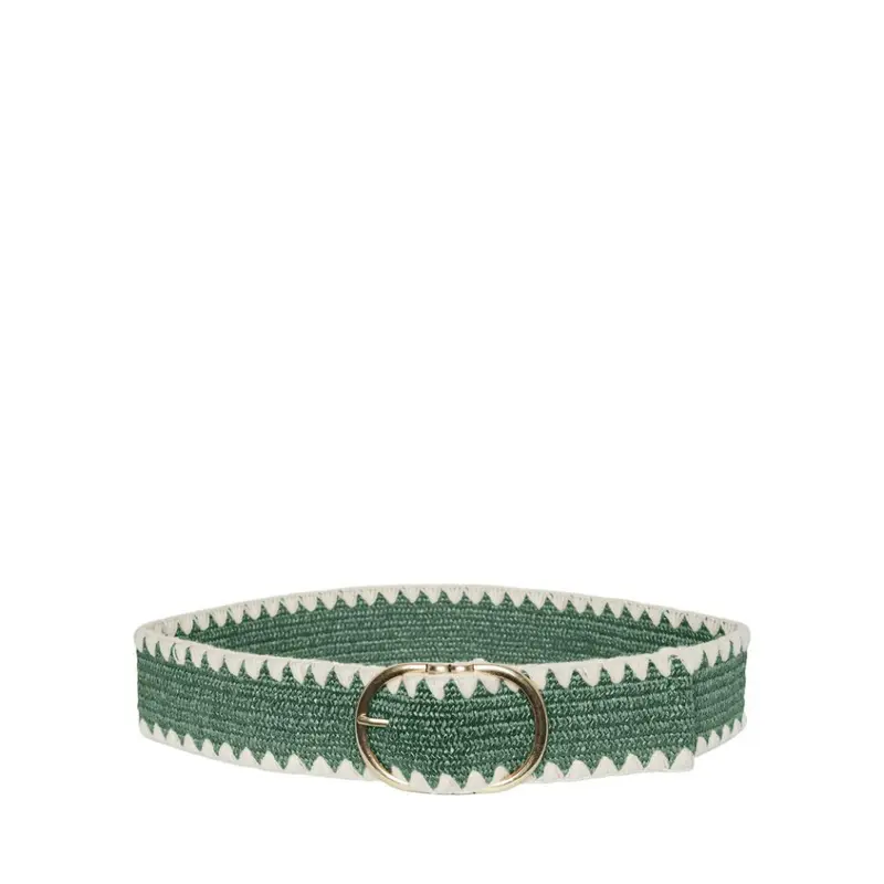 Karisa straw belt groen