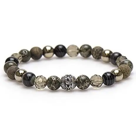 Karma Armband (sieraad) Buenos Aires Silver Bead Grey 86643