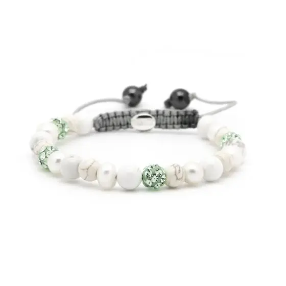 Karma Armband (Sieraad) Spiral Bright Leaf XS (Green crystal)