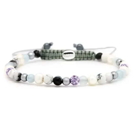 Karma Armband (Sieraad) Spiral Cool for the Summer xxs (lilac crystal)