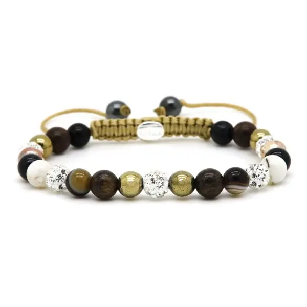 Karma Armband (Sieraad) Spiral ENORA XS (white crystal)